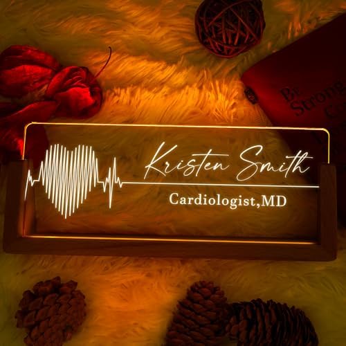 Custom Light Up Name Plate for Desk, Desk Name Plate Personalized with Logo, Employee Appreciation Gift, Personalized Office Gifts for Boss Coworkers Teacher, Office Decor for Women Men (Doctor/Nurse) - Image 5