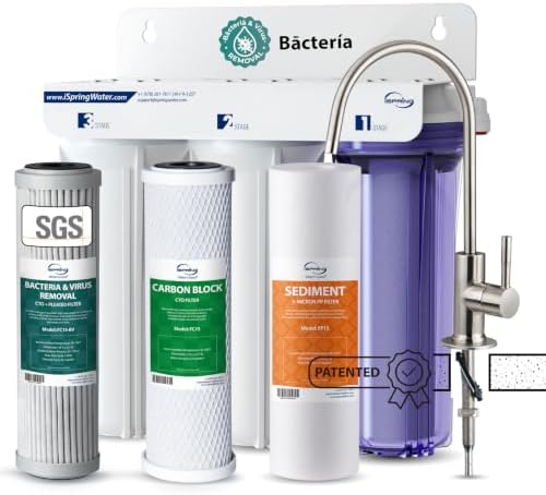iSpring US31-BV 3-Stage Under Sink Water Filter System with Faucet, 1 Year by iSpring