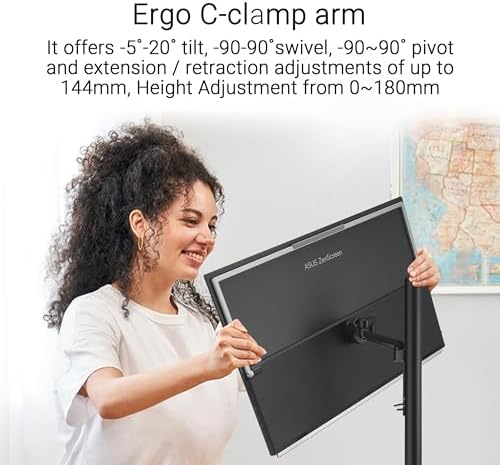 ASUS ZenScreen MB27ACF 27 Inch 1440p 100Hz USB-C Portable Monitor - Image 4