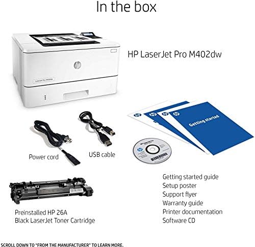 HP LaserJet Pro M402dn Laser Printer with Built-in Ethernet & Double-Sided Printing, Amazon Dash Replenishment Ready (C5F94A), A4 - Image 5