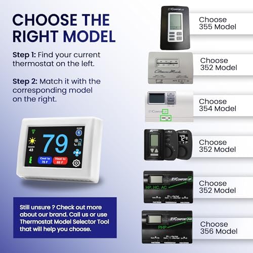 MICRO-AIR EasyTouch Digital RV Thermostat Replacement, 352C White - Image 2