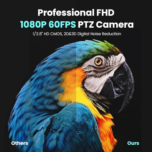 NDI PTZ Camera AI Auto Tracking 3G-SDI/USB3.0/HDMI/LAN PoE 30X Optical and 8X Digital Zoom Live Streaming Camera 1080P 60FPS for Church Services Worship Education Events vMix OBS YouTube - Image 4