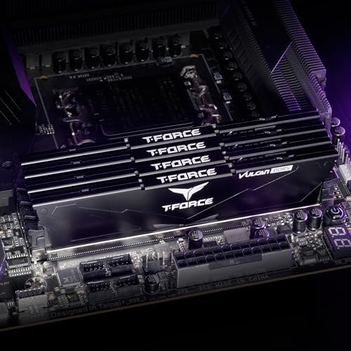 TEAMGROUP T-Force Vulcan DDR5 64GB (2x32GB) 6000MHz (PC5-48000) CL38 Intel XMP 3.0 & AMD Expo Compatible Desktop Memory Module Ram Black FLBD564G6000HC38ADC01 - Image 6