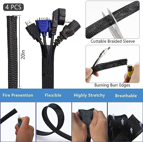 ELII 328Pcs Cable Management Kit, 8 Magnetic Cable Holder 69 Cable Clips - Image 3
