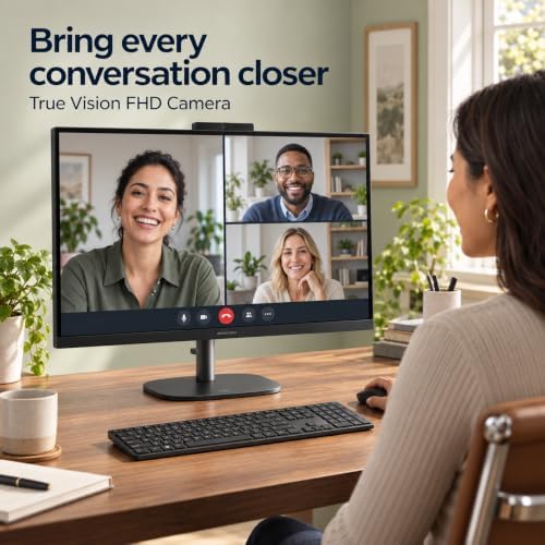 HP OmniStudio 27" FHD All-in-One Desktop for Home Office, 32GB DDR5, 1TB SSD, AMD Ryzen AI 5 330 AI-Enhanced CPU, Multi-cores, Up to 4.5GHz | True Vision FHD Camera, WiFi 6, 20Gbps USB-C Ports - Image 6