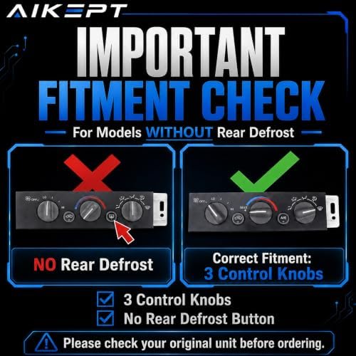 599-007 AC Heater Climate Control Panel 9378815 15-72548 - Image 4