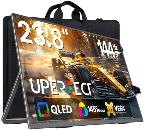 UPERFECT 24" 144Hz Portable Monitor, QLED 145% sRGB 450Nits Gaming Monitor by UPERFECT