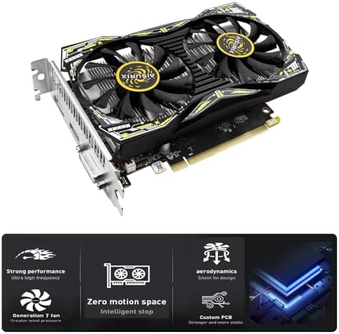 AISURIX RX 550 4GB Graphics Card GDDR5 128Bit Computer Video Card with HDMI/DVI Ports DirectX 12 PCI Express 3.0 X8 GPU Graphics Card for Gaming PC - Image 3