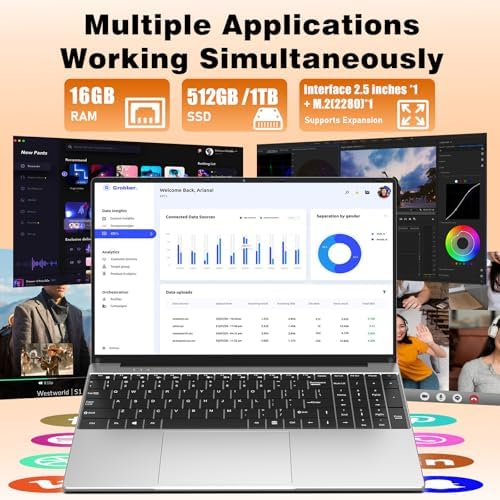 15.6" Laptop Computer 2026 New, Core I5(Up to 3.2GHz) PC 16GB RAM 512GB SSD - Image 3