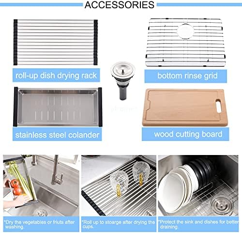 24 Inch Undermount Kitchen Sink - Image 6