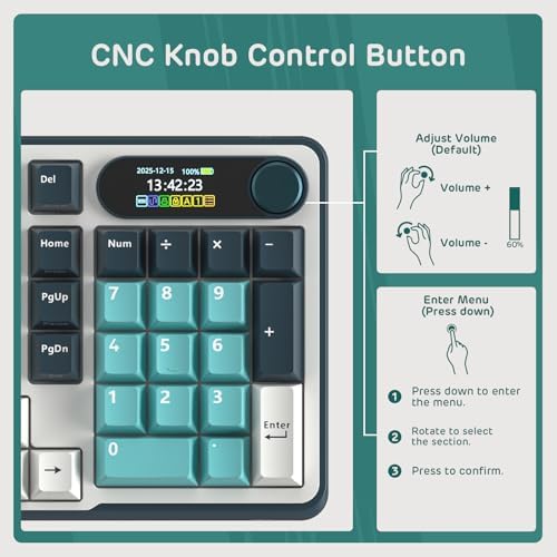 RK ROYAL KLUDGE S98 Wireless Mechanical Keyboard with Smart Display & Knob - Image 5