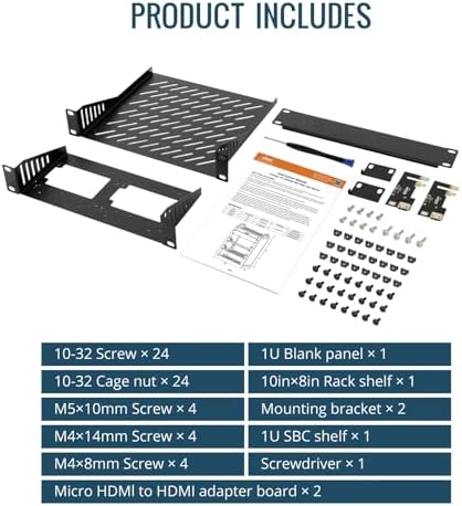 Tecmojo 6U Network Rack, 10 inch Mini Server Rack with 2 Side Translucent Panels & 2 Top Handles, 7.87 inch Deep, for 10 inch IT Equipment & A/V Devices, White (Pack of 2) - Image 6