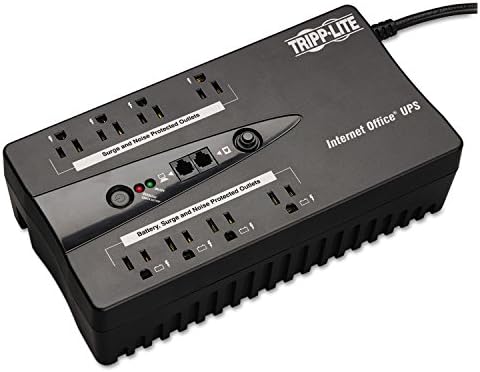 Tripp Lite INTERNET550U 550VA 420J UPS, 8 Outlets, Black, Compact by TrippLite
