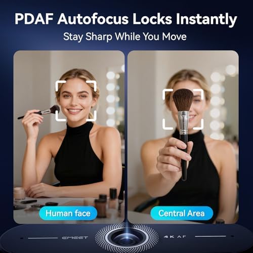 EMEET C60E 4K Webcam with Tripod, Streaming Camera with PDAF Autofocus - Image 5