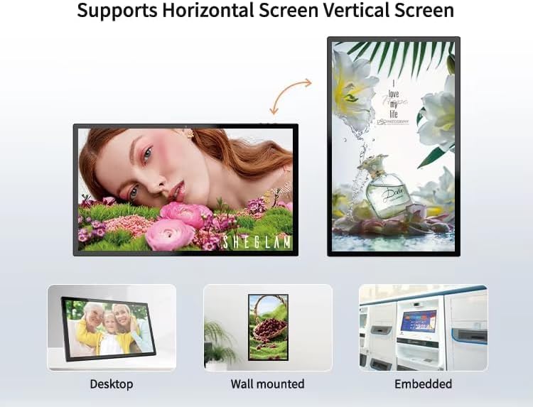 21.5 Inch Android Digital Signage Display, RK3576 Octa-Core, Android 14 Touch Screen Tablet, 4GB RAM 64GB ROM, FHD IPS 10-Point Touchscreen, WiFi 6, Bluetooth 5.4, VESA Wall Mount, POE (White) - Image 6