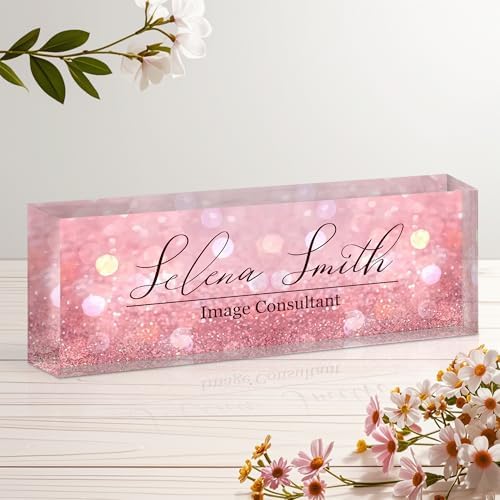 Ship Next Day Desk Name Plate Personalized, Custom Name Plate for Desk by Unknown
