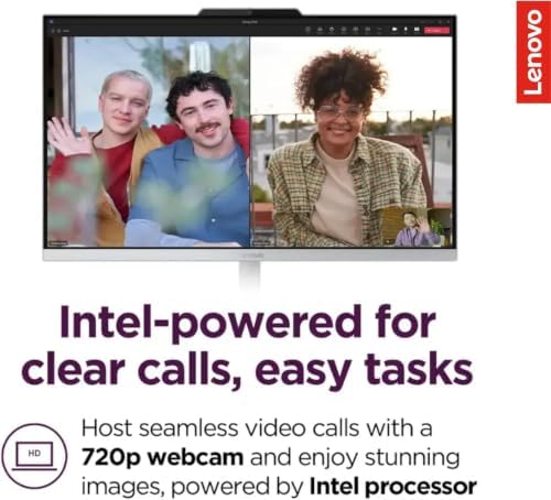 Lenovo IdeaCentre Everyday Tasks 24" Full HD All-in-One Desktop Computer • Office 365 for The Web • Intel 4-Cores • 256GB SSD • 16GB RAM • KB and Mouse • Windows 11 - Image 7