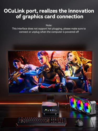 GMKtec Gaming Mini PC AMD Ryzen 7 H 255 (Upgraded 8745HS) 32GB DDR5 1TB SSD - Image 5