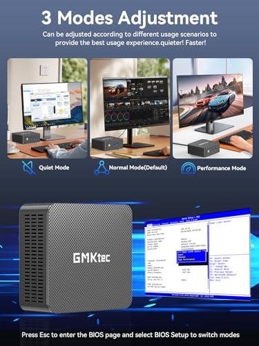 GMKtec Mini PC, G3 PRO Intel Core i3-10110U (Beats 4300U/N150), 16GB DDR4 RAM (Dual Channel) 512GB Storage Drive, Desktop Computer 4K Dual HDMI/USB3.2/WiFi 6/BT5.2/2.5GbE for Office, Business - Image 7