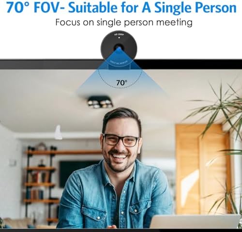 EMEET C950 Webcam for PC, 1080P Webcam with Microphone&Privacy Cover, Auto Light Correction, 70° FOV for Personal Use, Plug&Play Web Cam Protect Data, Perfect for Office Professionals&Remote Workers - Image 3