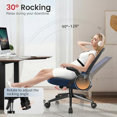 GTPLAYER Gaming Chair Racing Office Computer Ergonomic Video Game Chair Backrest and Seat Height Adjustable Swivel Recliner with Headrest and Lumbar Pillow Esports Chair Blue - Image 7