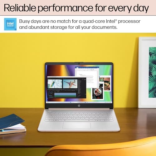 HP 14" Laptop Computer for 2026 Student Business Productivity, MS Office & Win 11 Pro, Copilot AI, Intel 4-Core CPU, 4GB DDR5 RAM, 628GB Storage (128GB UFS+500GB Ext), Wi-Fi 6, HubxcelAddon, Rose Gold - Image 6
