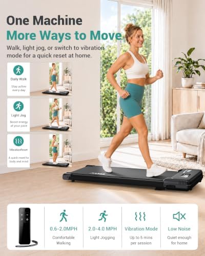 Walking Pad with Vibration Plates - Walking Pad Under Desk with Incline - Image 4