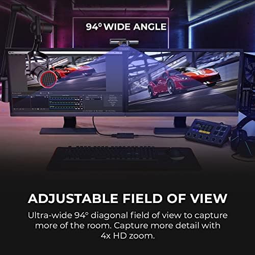 AVerMedia 4K webcam for PC, Gaming Camera for Streaming, Video Calls, Built-in Mic, Privacy Cover, for Teams, Google Meet, Zoom, OBS and more, for PC/Mac - PW513 Live Streamer CAM - Image 5