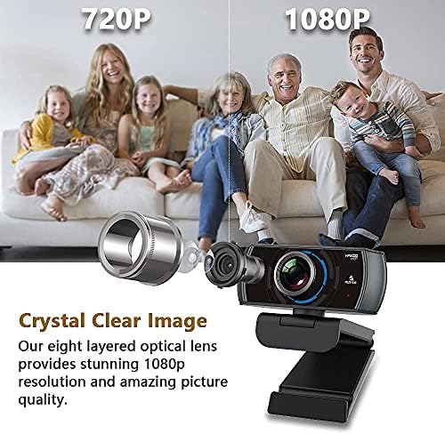 NexiGo N980P 1080P 60FPS Webcam with Microphone and Software Control, USB Computer Camera, Built-in Dual Noise Reduction Mics, 120° Wide-Angle for Zoom/Skype/FaceTime/Teams, PC Mac Laptop Desktop - Image 4