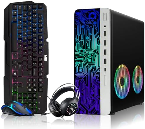 HP Gaming PC, AMD Ryzen 3 Pro, 8GB RAM, 1TB SSD, Win 11 by Amazon+Renewed
