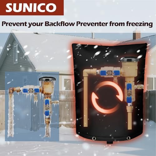 SUNICO Sprinkler Covers for Outside Valve-5°F,Winter Insulate,16x20in,Black - Image 3