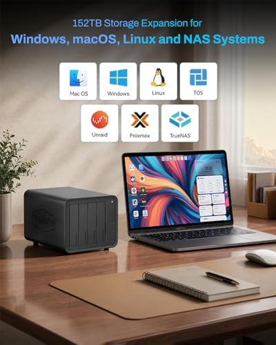 TERRAMASTER D8 Hybrid 2 HDD NVMe Enclosure 4 HDD + 4 NVMe SSD (Diskless) - Image 6