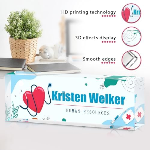 Office Desk Name Plate Personalized - Custom Nurses Week Gifts Bulk 2025 - Nurse Practitioner Gifts for Women - Nurse Name Plate for Desk - Image 5