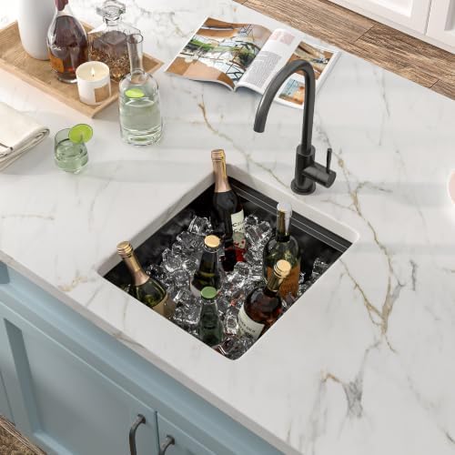 15"x17" Undermount Black Bar Prep Sink Workstation - Image 2