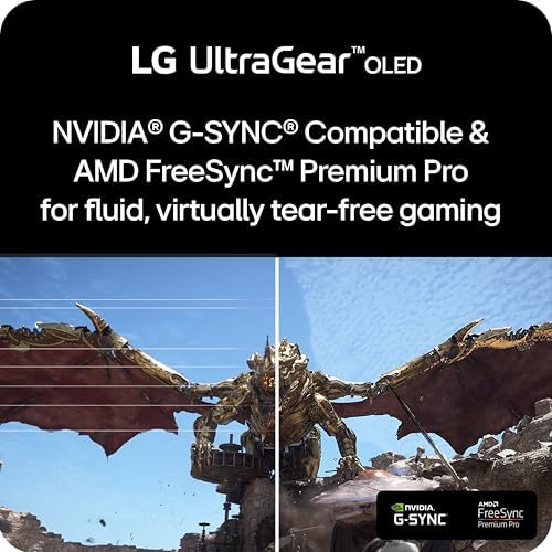 LG ‎32GS95UE 32-inch Ultragear OLED Gaming Monitor UHD 240Hz 0.03ms DisplayHDR True Black 400 AMD FreeSync Premium Pro NVIDIA G-Sync HDMI 2.1 DisplayPort Tilt/Height/Swivel Stand Black - Image 5