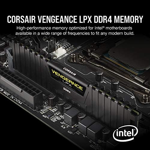 Corsair Vengeance LPX DDR4 RAM 16GB (2x8GB) 3200MHz CL16-18-18-36 1.35V Intel AMD Desktop Computer Memory - Black (CMK16GX4M2B3200C16) - Image 2