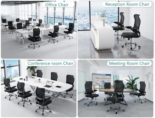 TRALT Office Chair Ergonomic Desk Chair with Lumbar Support Black Ink, 1 - Image 3