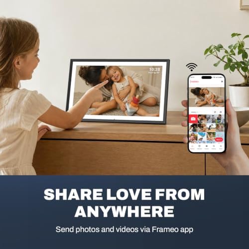 FRAMEO 15.6" Digital Picture Frame, Touchscreen Large Display, 32GB - Image 3