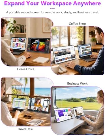 15.6" Portable Monitor Touchscreen, 1080P 10-Point Touch Portable Monitor - Image 6