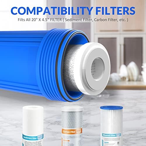 SimPure DB20P 20" *4.5" Whole House Sediment Water Filter Housing - Image 5