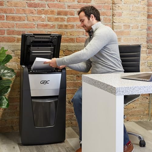 GBC Paper Shredder, Auto Feed+, 300 Sheet Capacity, Super Cross-Cut, Office Shredder, 300X (WSM1757608) - Image 4