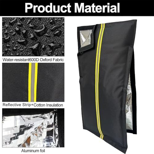 Insulated Outdoor Faucet Cover, Thickened Reusable Design, Dimensions: 25“H x 13.5”W, Reflective Strip Included, Year-Round Frost and Heat Protection, Suitable for RV Campgrounds and Yard Hydrants - Image 3