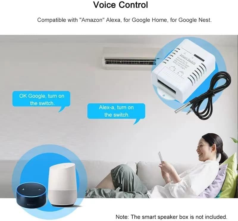 High Power Tuya 16A Smart WiFi Temperature Controller with Waterproof Probe - APP Remote Control for Greenhouse,Homebrew,Thermostat,Aquarium,Climbing Pet Breeding,Incubator,Alexa Voice Compatible - Image 4