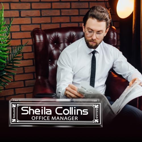 Custom Engraved Name Plate for Desk, Acrylic Desk Name Plate Personalized - Image 4
