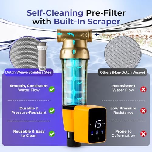 iSpring Ultimate Whole House Water Filter w/Auto-Flush Sediment Filter - Image 3