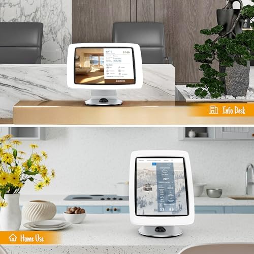 Tablet Kiosk Stand for Desk with Lock - Rotatable Swivel Compatible with 10.9" iPad 10th, Pro 11" 1 2 3 4, Air 4 5, Air 11"(M2/M3/M4), iPad 11"(A16) - BSC109WA - Image 7