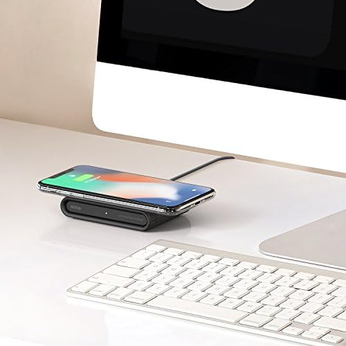 iOttie iON Wireless Mini Fast Charging Pad || Qi-Certified Charger 7.5W for iPhone XS Max R 8 Plus 10W for Samsung Galaxy S10 E S9 S8 Plus Edge, Note 9 | AC Adapter NOT Included | Charcoal - Image 6