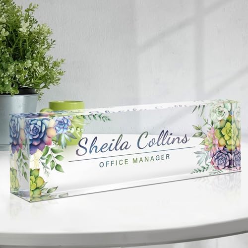 Custom Name Plate for Desk, Employee Appreciation Gifts, Office Decor by Spricoz