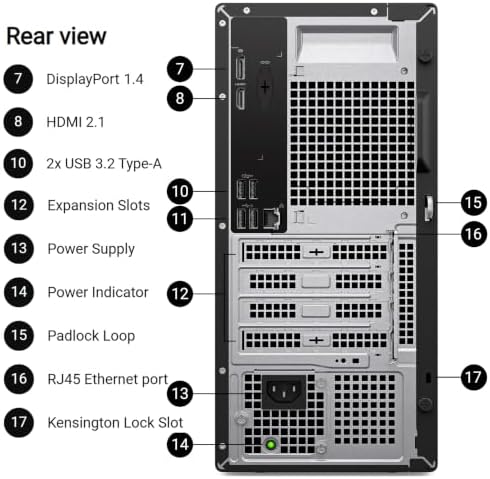 Dell Pro Tower Business Desktop, 8GB DDR5, 256GB SSD, Professional Work PC - Image 7