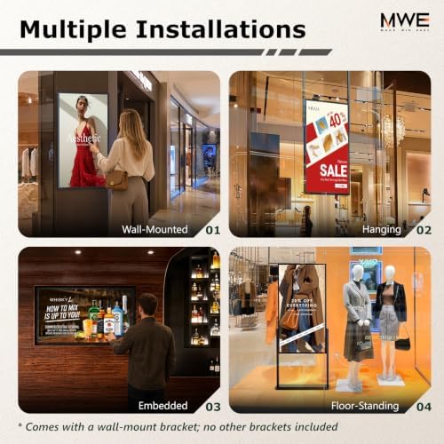 21.5 inch Wall Mount Digital Signage, Touchscreen Industrial Monitor - Image 6